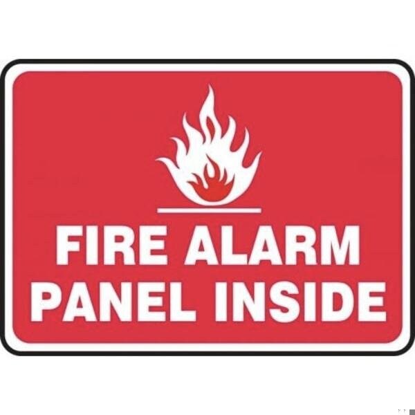 Accuform SAFETY SIGN FIRE ALARM PANEL INSIDE MEXG510VP MEXG510VP - main